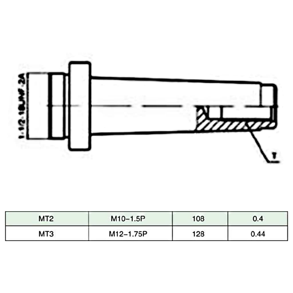 15-daļīgs virpošanas instrumentu komplekts, 50 mm, MT3-F1-12