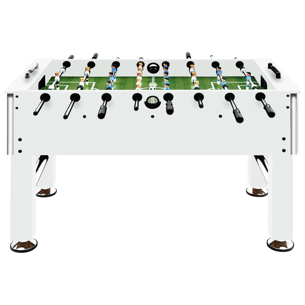 galda futbols, 140x74,5x87,5 cm, 60 kg, tērauds, balts