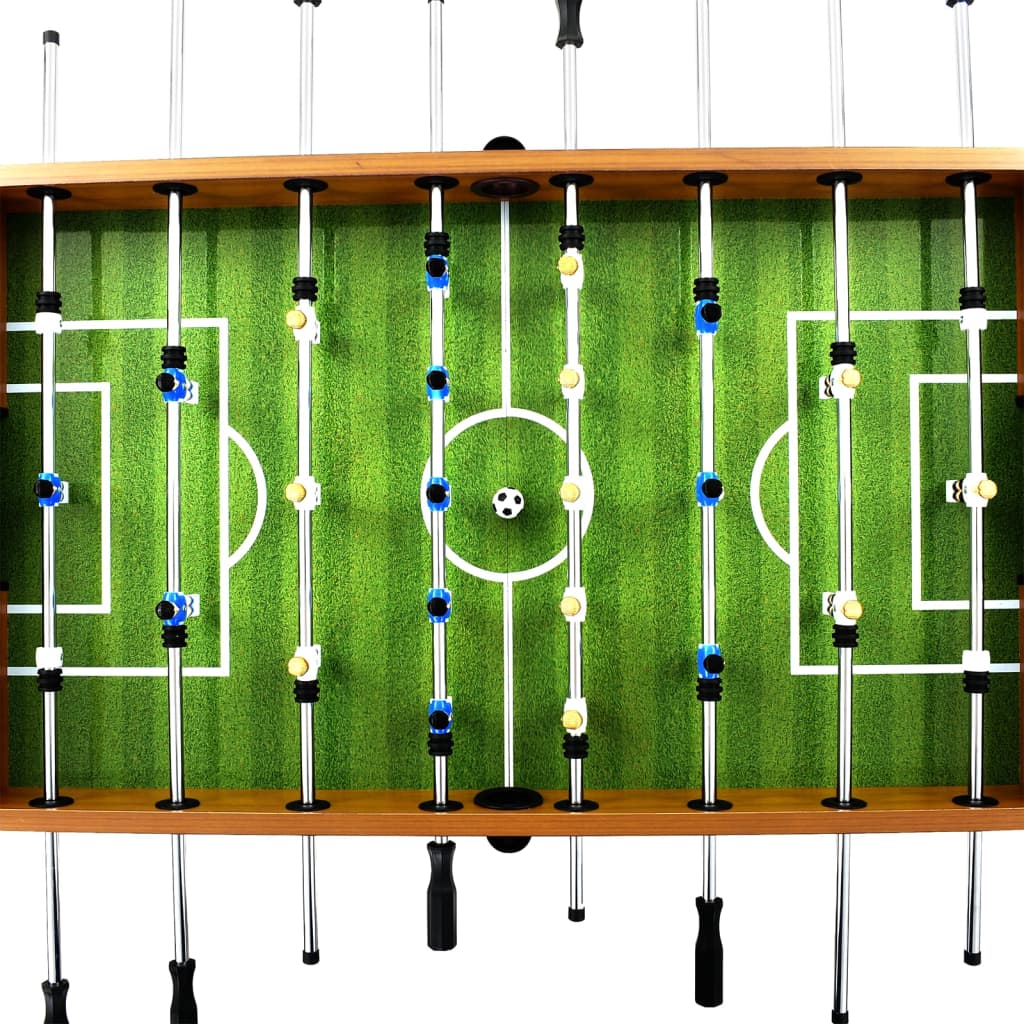 galda futbols, 140x74,5x87,5 cm, 60 kg, tērauds, brūns, melns