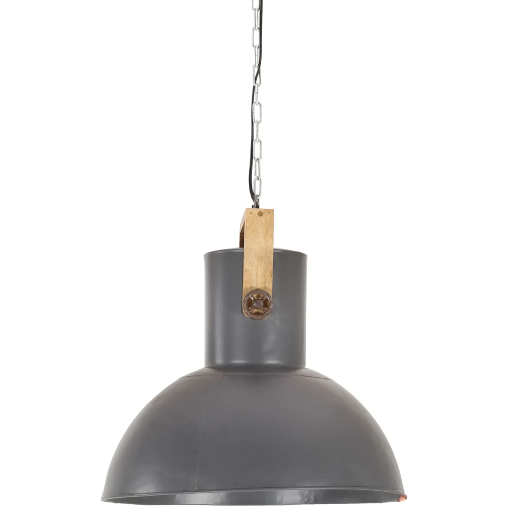 griestu lampa, industriāls dizains, pelēka, 25 W, 52 cm, E27