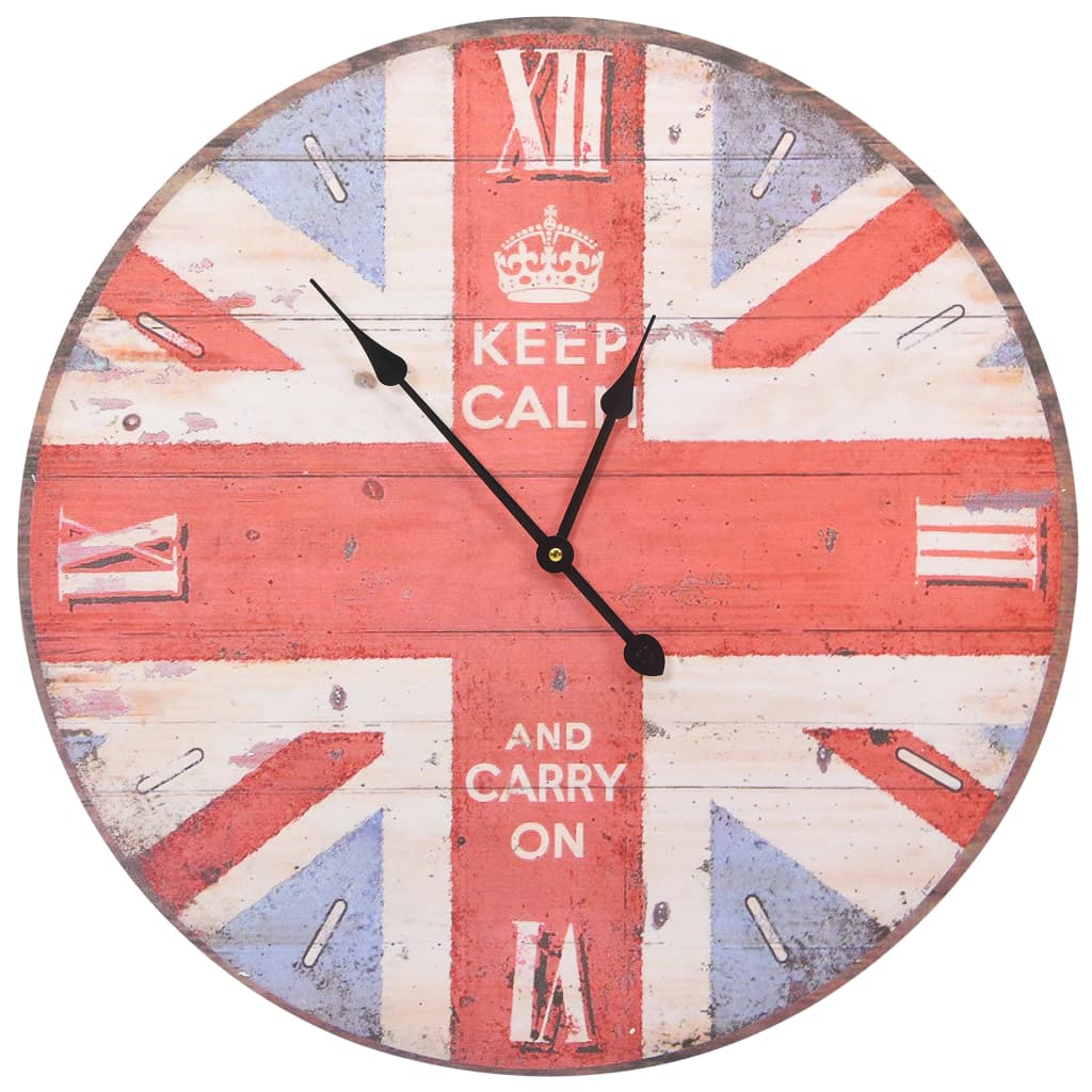 vintāžas sienas pulkstenis, UK, 60 cm