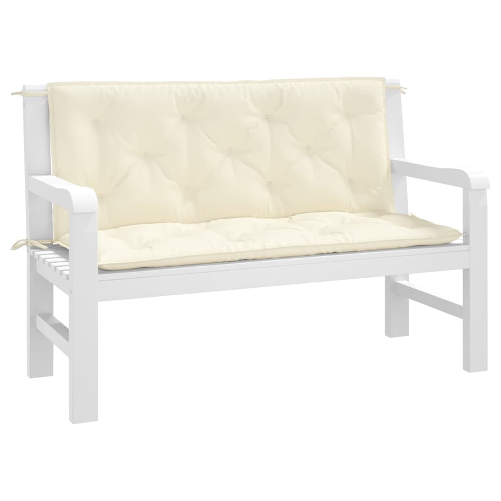 šūpuļkrēsla matracis, krēmbalts audums, 120 cm