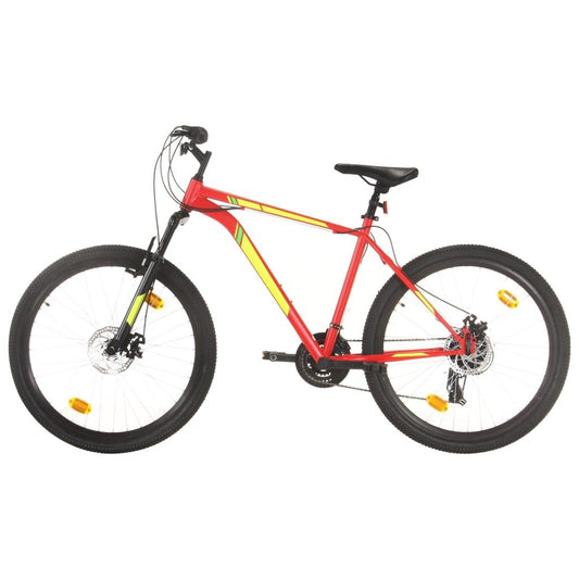 kalnu velosipēds, 21 ātrums, 27,5'', 42 cm, sarkans - amshop.lv