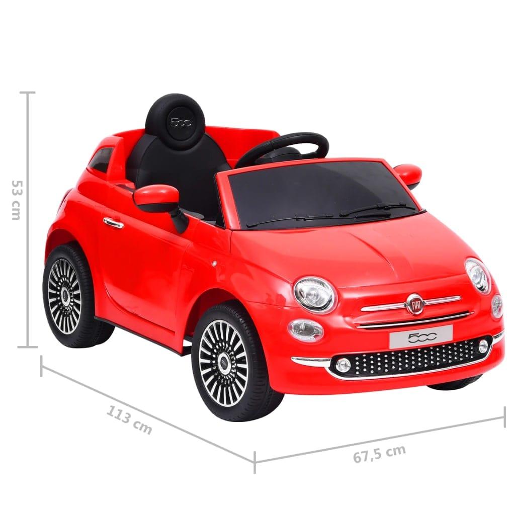 Elektriska bērnu automašīna Fiat 500, sarkana - amshop.lv