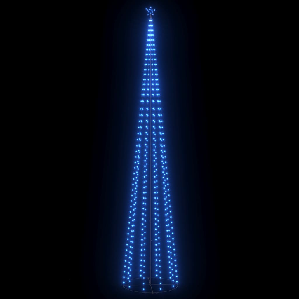 Ziemassvētku koks, 752 zilas LED lampiņas, 160x500 cm