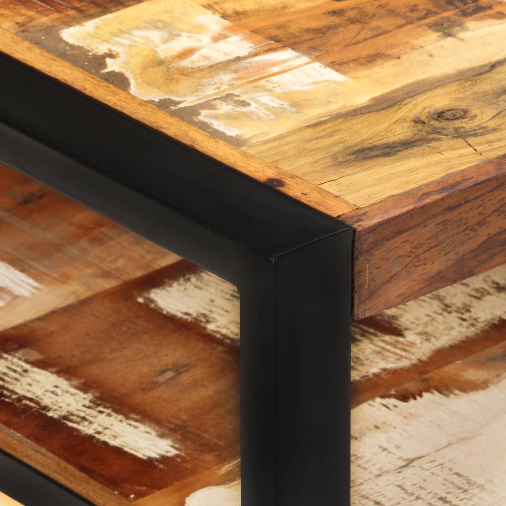 kafijas galdiņš, 120x60x40 cm, pārstrādāts masīvkoks