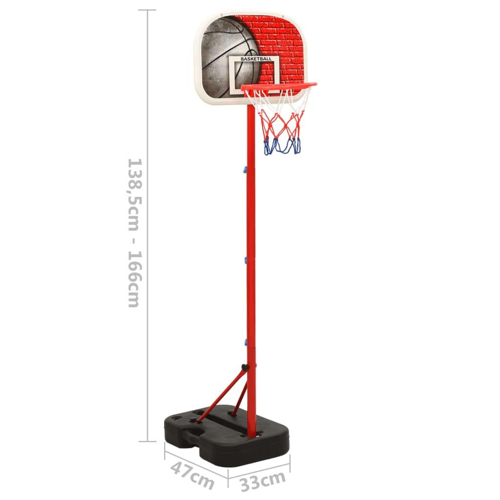 basketbola komplekts, regulējams 138,5-166 cm, pārvietojams - amshop.lv
