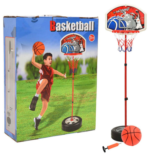 bērnu basketbola komplekts, regulējams, 120 cm - amshop.lv