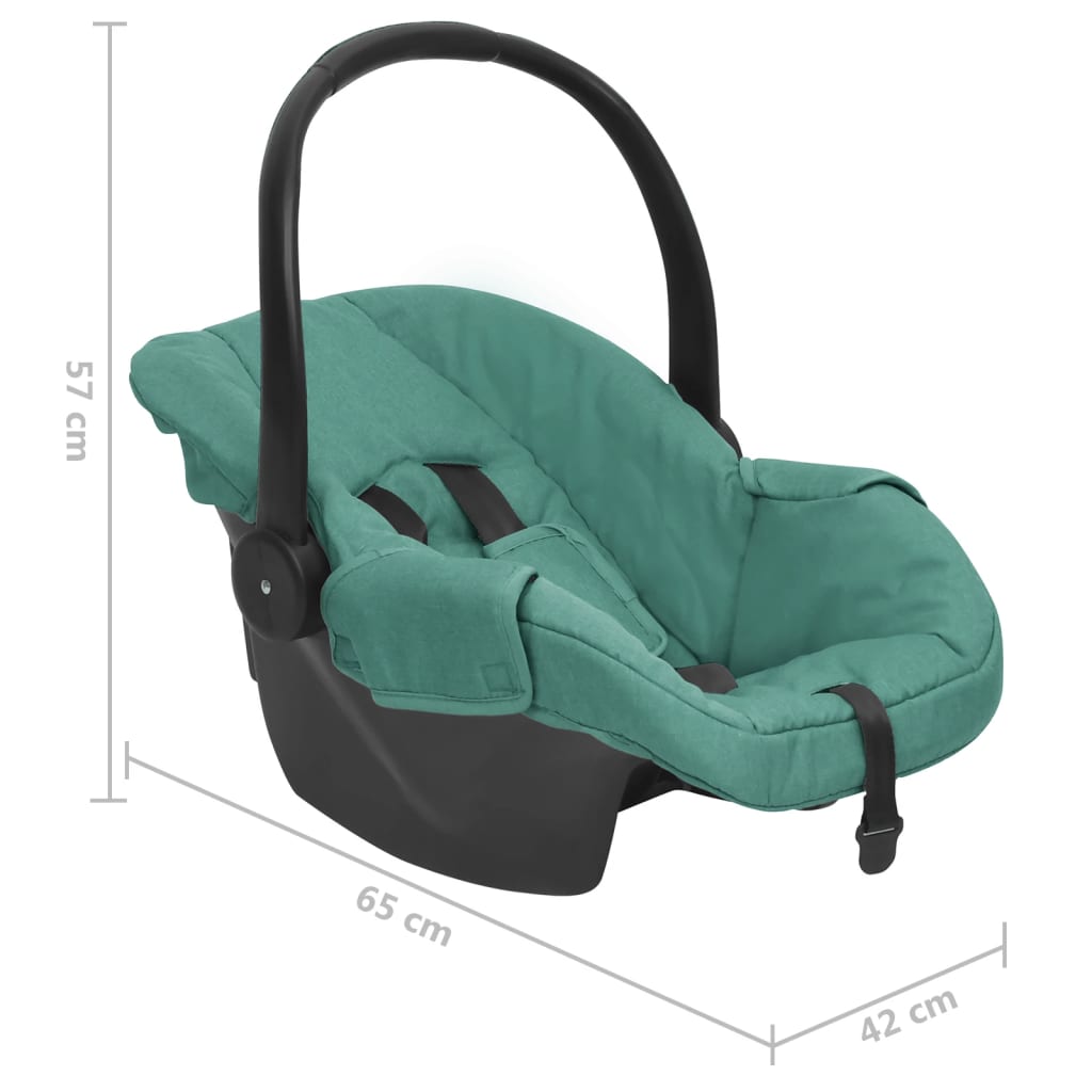 bērnu autosēdeklītis, zaļš, 42x65x57 cm