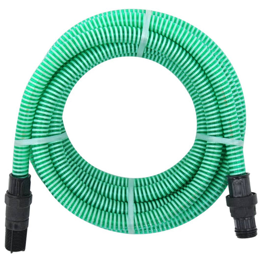 sūkšanas šļūtene ar PVC savienotājiem, zaļa, 1", 4 m, PVC