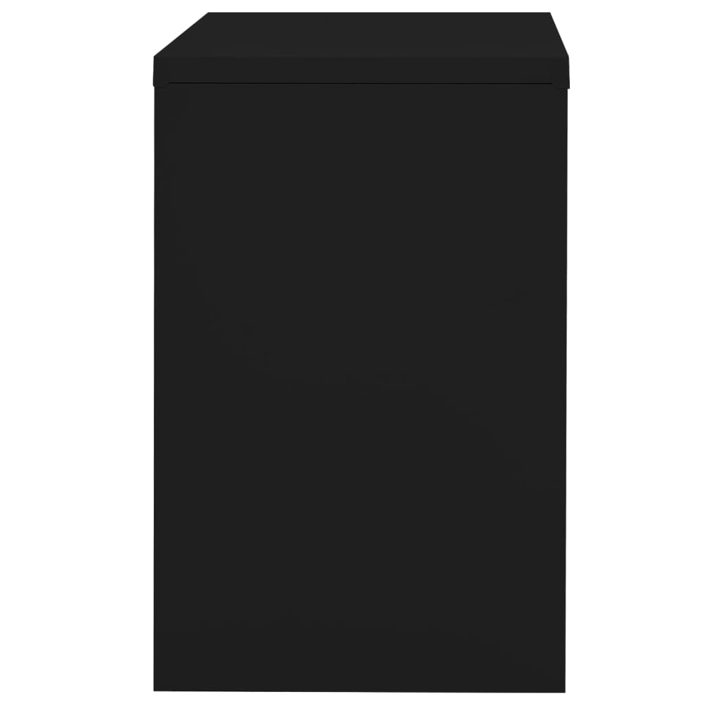failu skapis, melns, 90x46x72,5 cm, tērauds