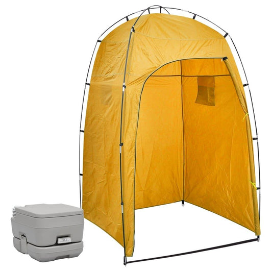 pārnēsājama kempinga tualete ar telti, 10+10 L - amshop.lv