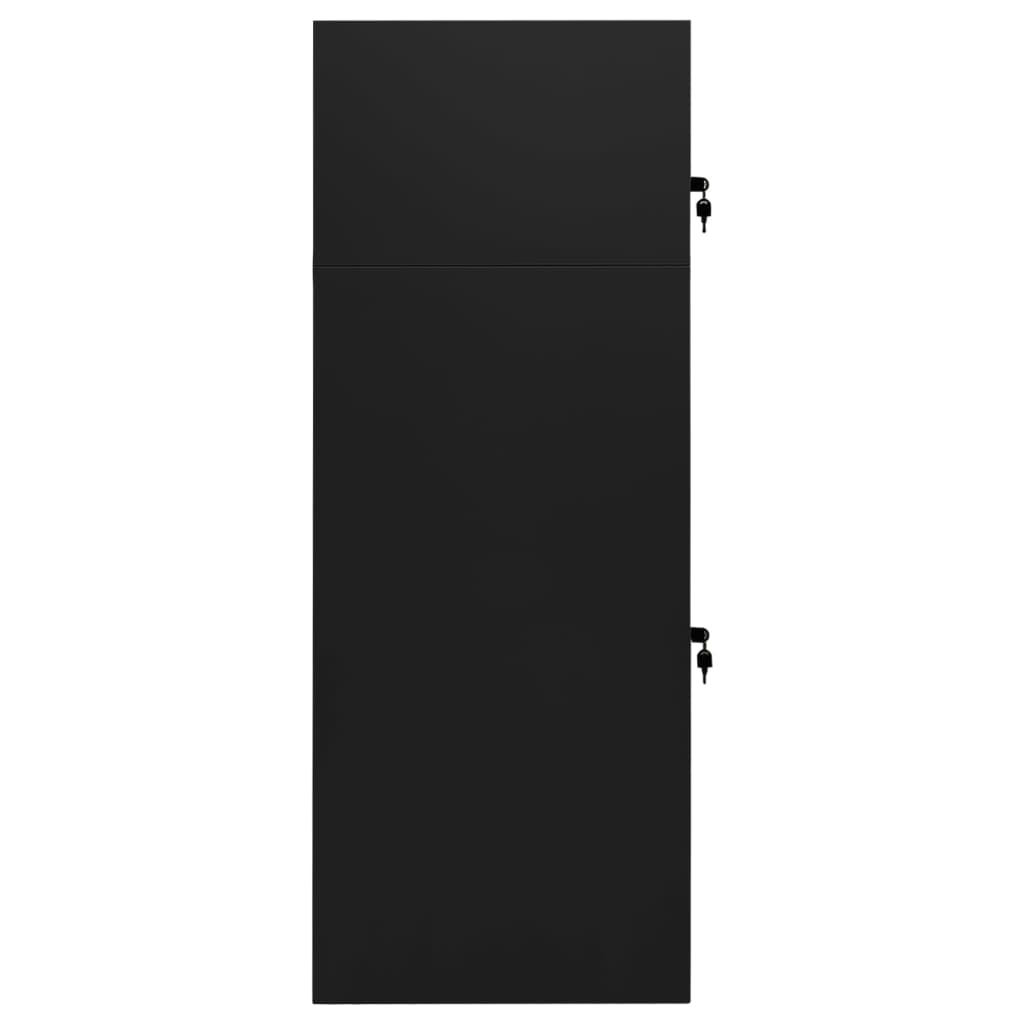 seglu skapis, melns, 53x53x140 cm, tērauds