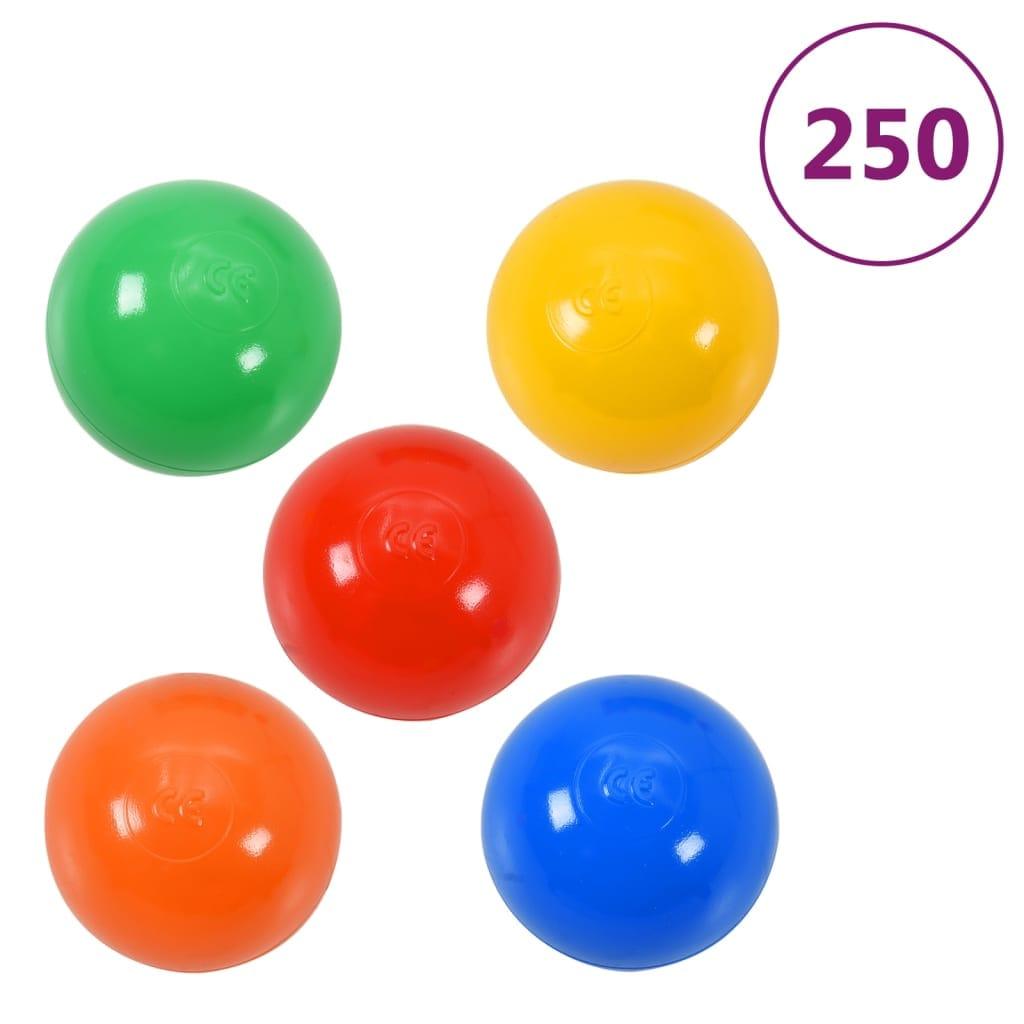 krāsainas rotaļu bumbiņas bērnu baseinam, 250 gab. - amshop.lv