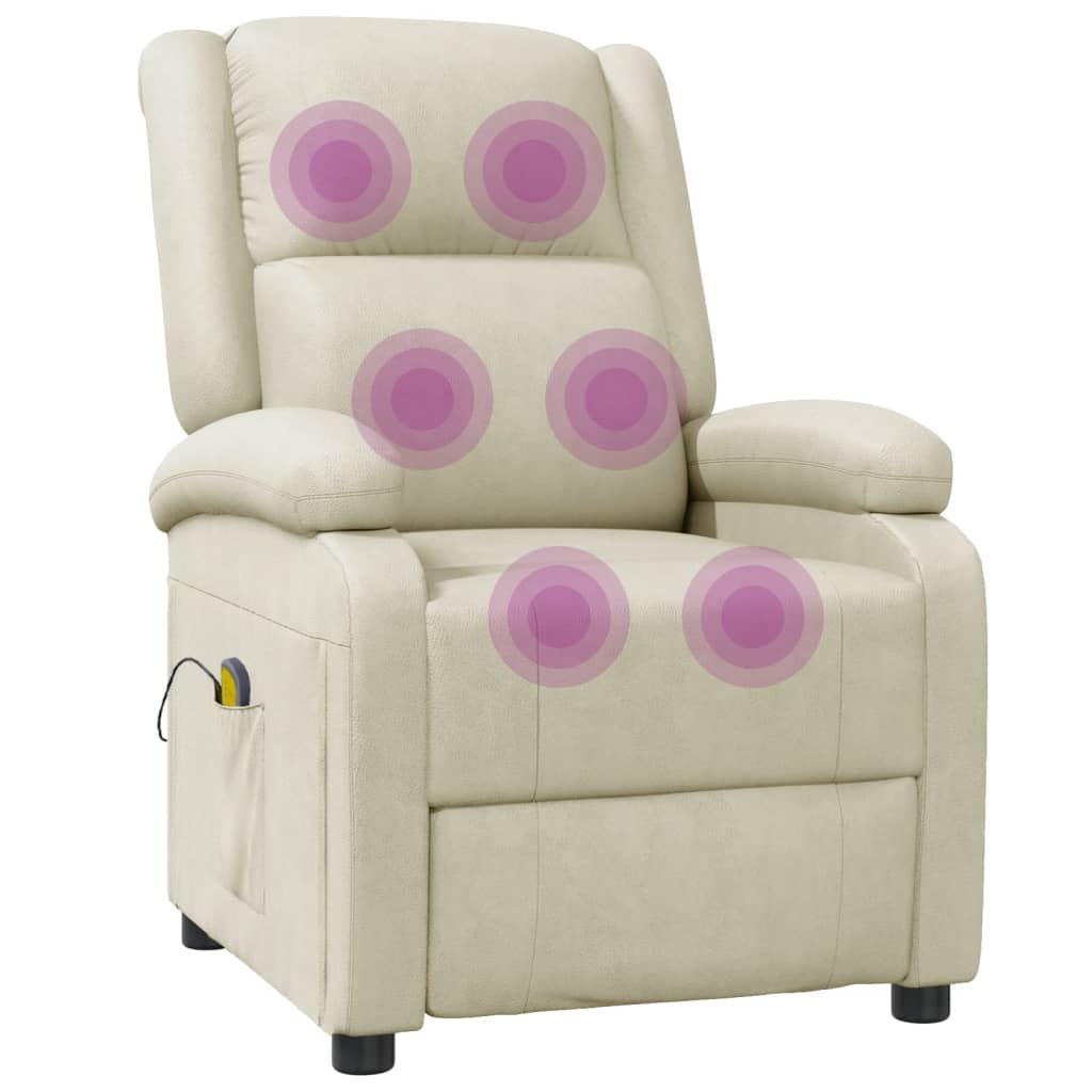 masāžas krēsls, krēmkrāsas mākslīgā āda