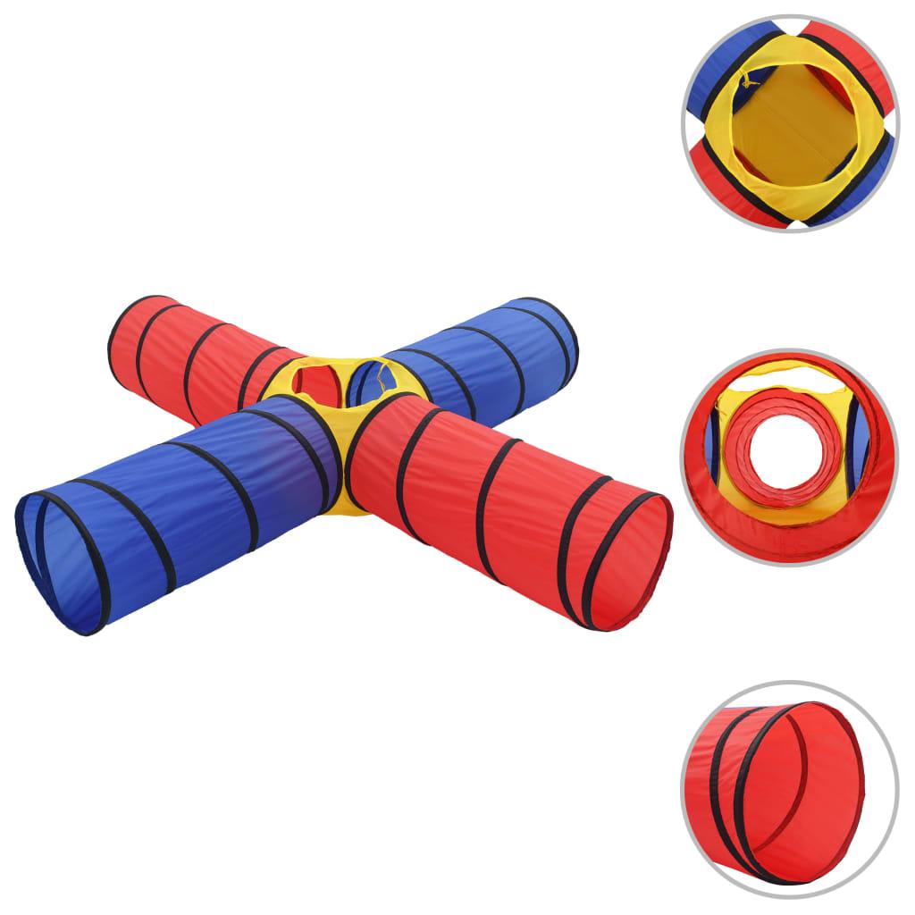 bērnu rotaļu tunelis ar 250 bumbiņām, krāsains - amshop.lv