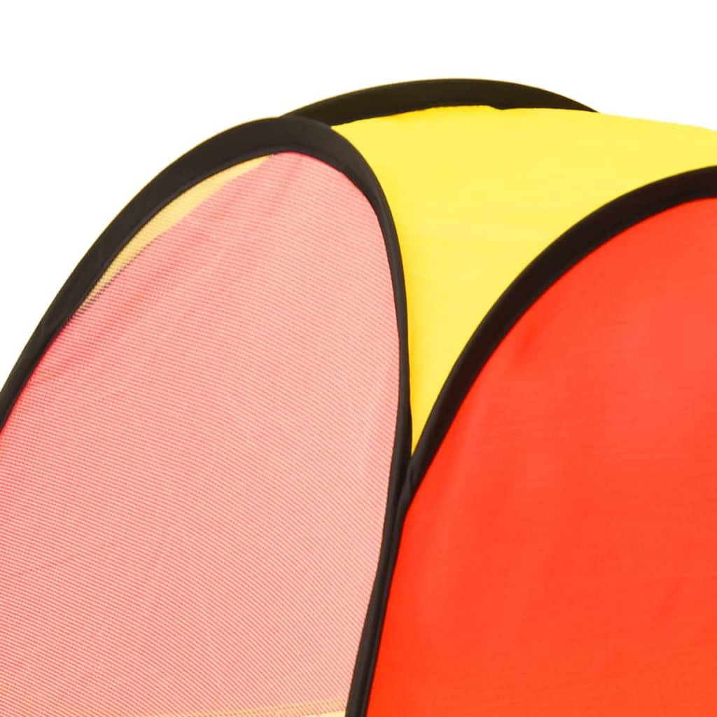 rotaļu telts ar 250 bumbiņām, krāsaina, 255x80x100 cm - amshop.lv