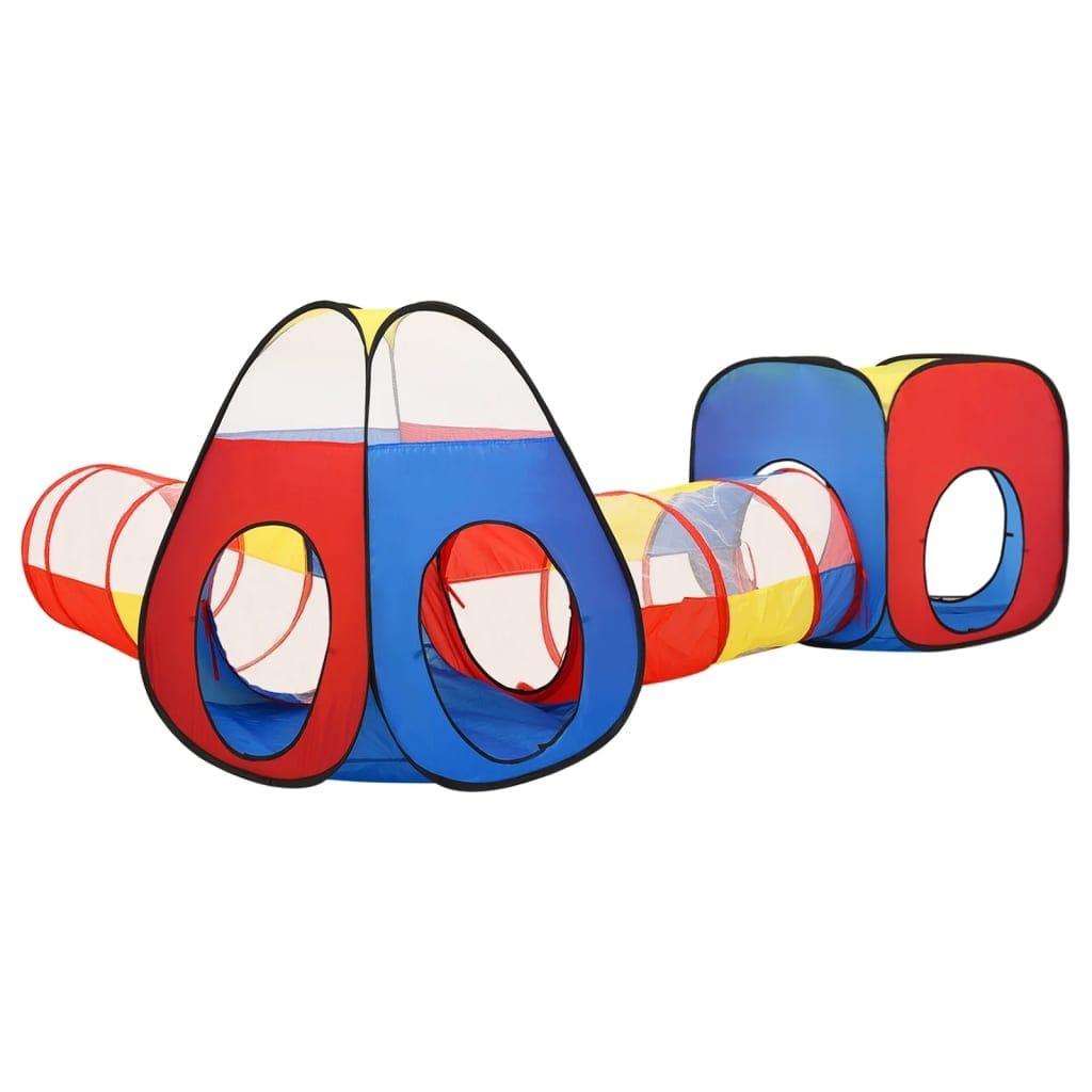 rotaļu telts ar 250 bumbiņām, krāsaina, 190x264x90 cm - amshop.lv