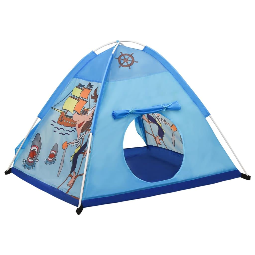 rotaļu telts ar 250 bumbiņām, 120x120x90 cm, zila - amshop.lv