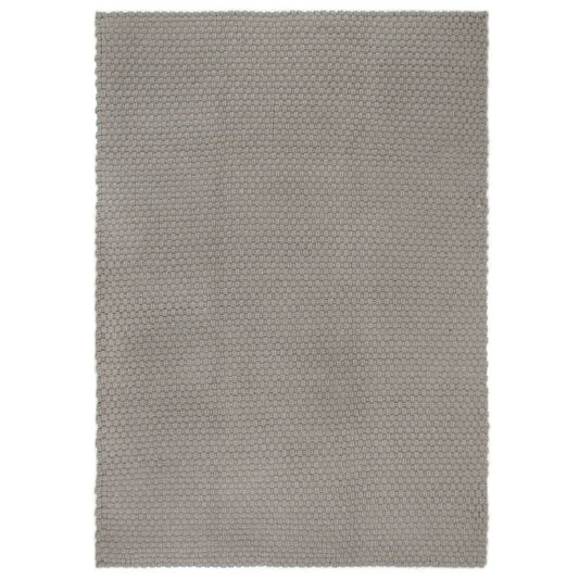 paklājs, taisnstūra, pelēks, 120x180 cm, kokvilna
