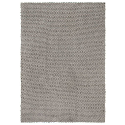 paklājs, taisnstūra, pelēks, 180x250 cm, kokvilna