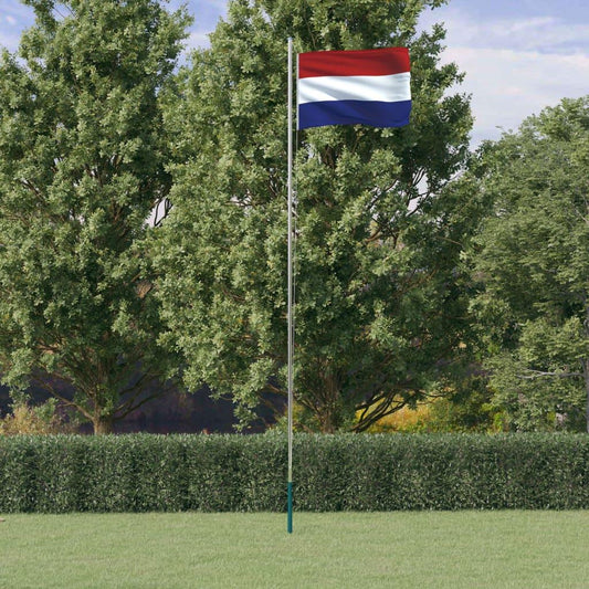 Nīderlandes karogs un masts, 6,23 m, alumīnijs - amshop.lv