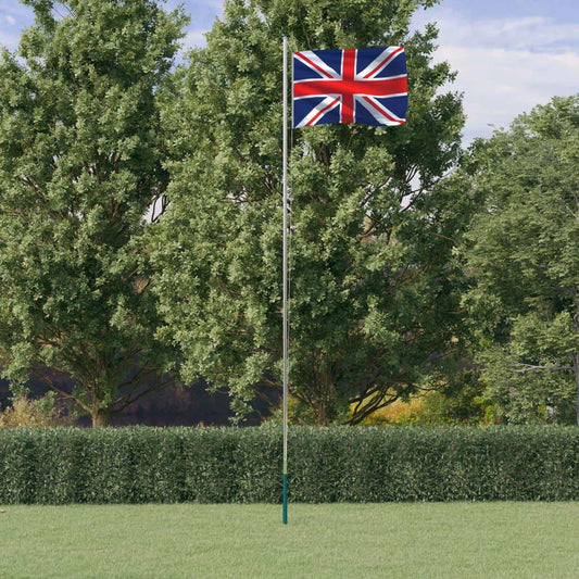 Lielbritānijas karogs un masts, 6,23 m, alumīnijs - amshop.lv