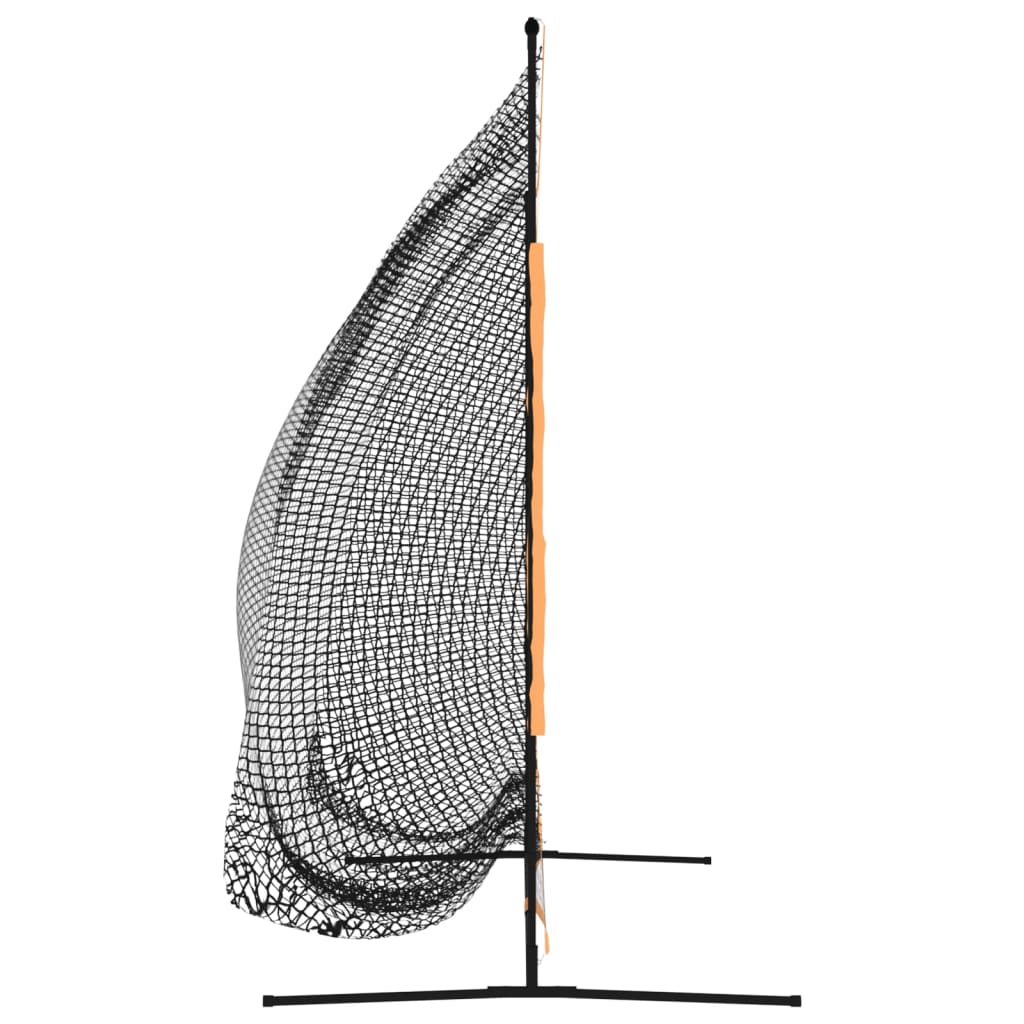 golfa treniņu tīkls, melns, oranžs, 215x107x216 cm, poliesters