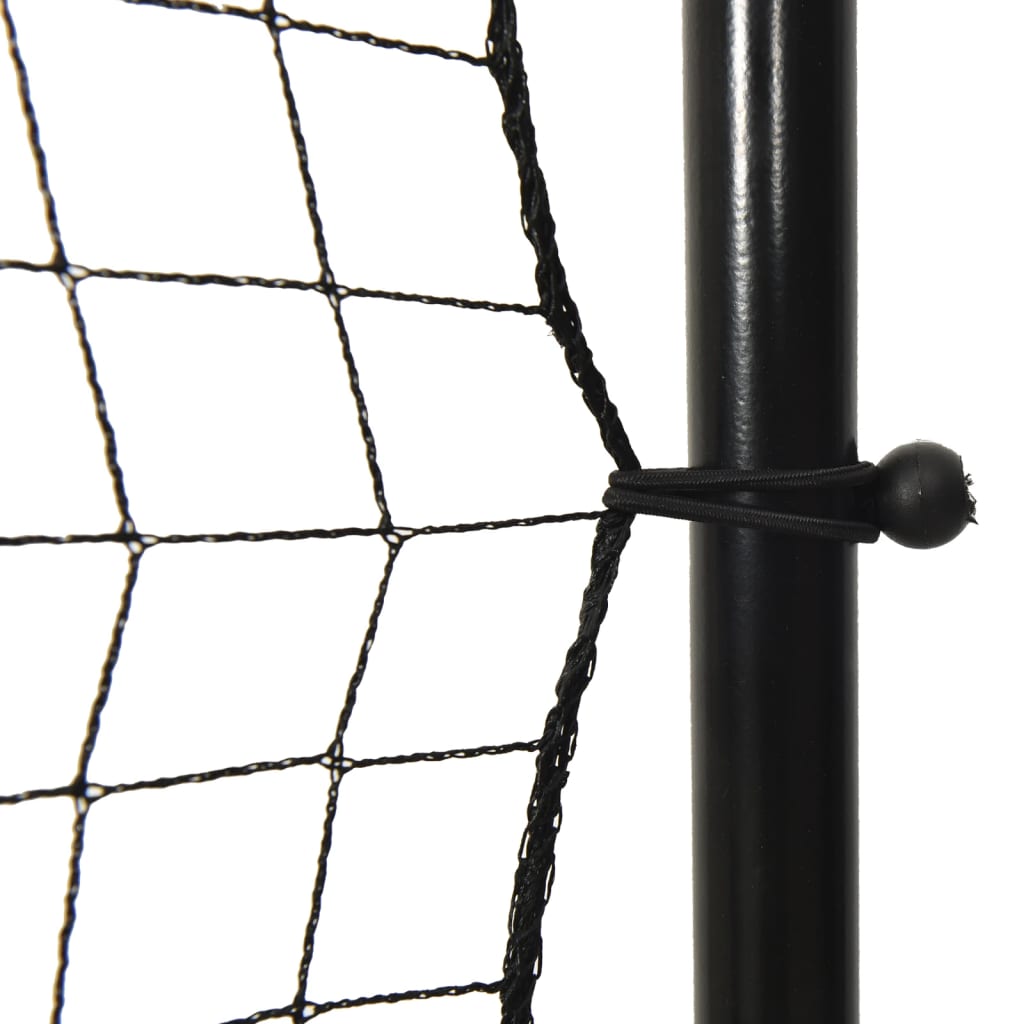 futbola atsitienu tīkls, melns, 366x90x183 cm, HDPE