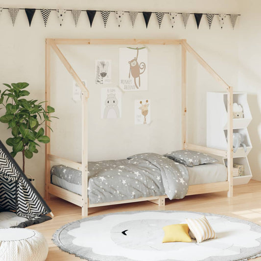 bērnu gultas rāmis, 80x160 cm, priedes masīvkoks
