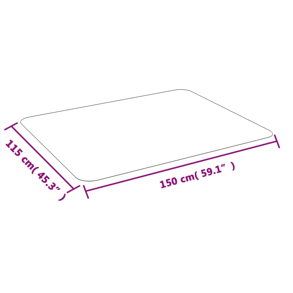 grīdas aizsargs laminātam vai paklājam, 150x115 cm, PVC