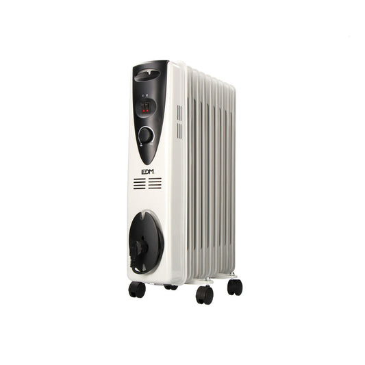 Eļļas radiators (9 kameras) EDM Balts 2000 W