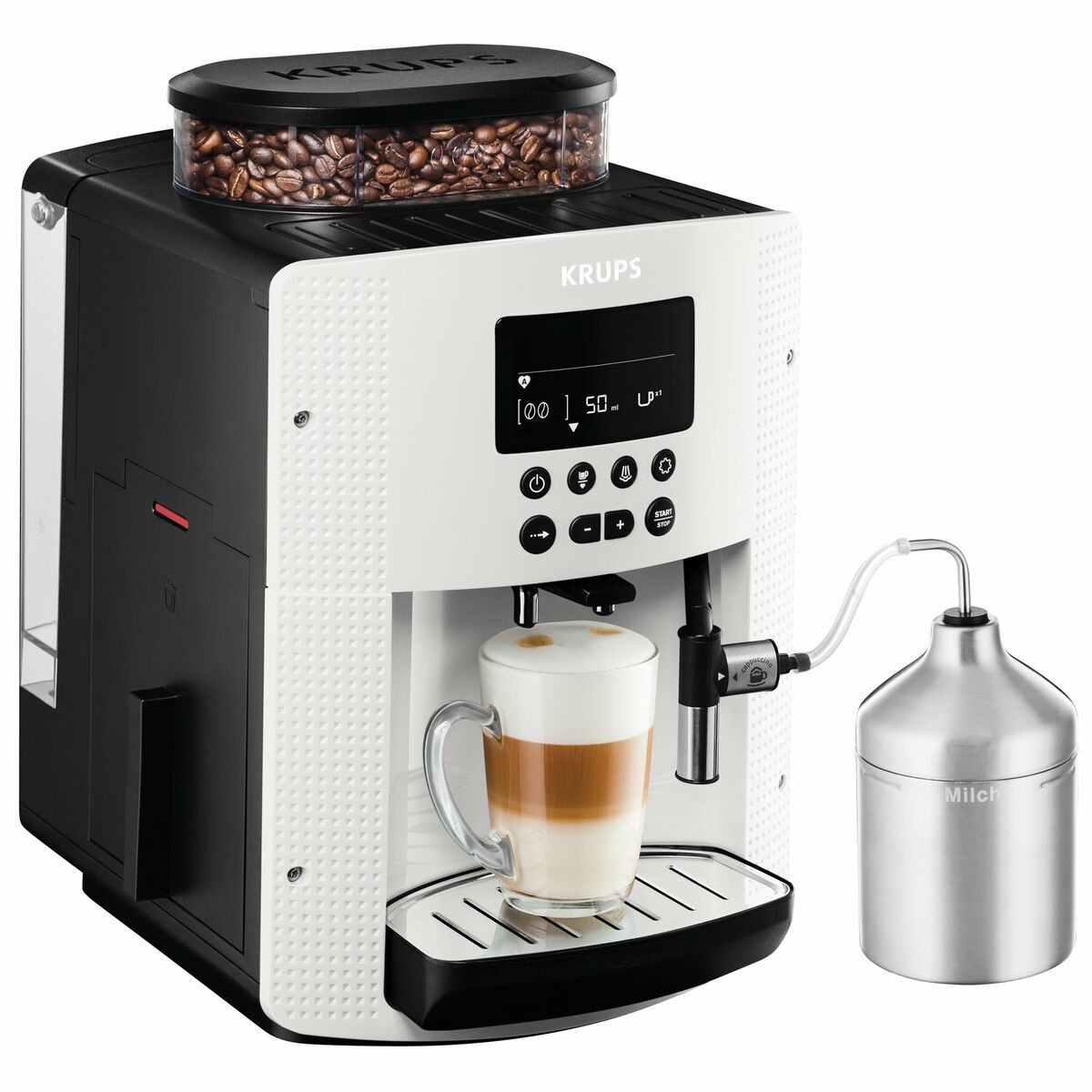Superautomatic Coffee Maker Krups EA 8161 White 1450 W 15 bar 1,8 L