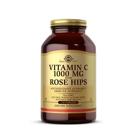 Rose Hips + vitamīns C Solgar   250 gb.
