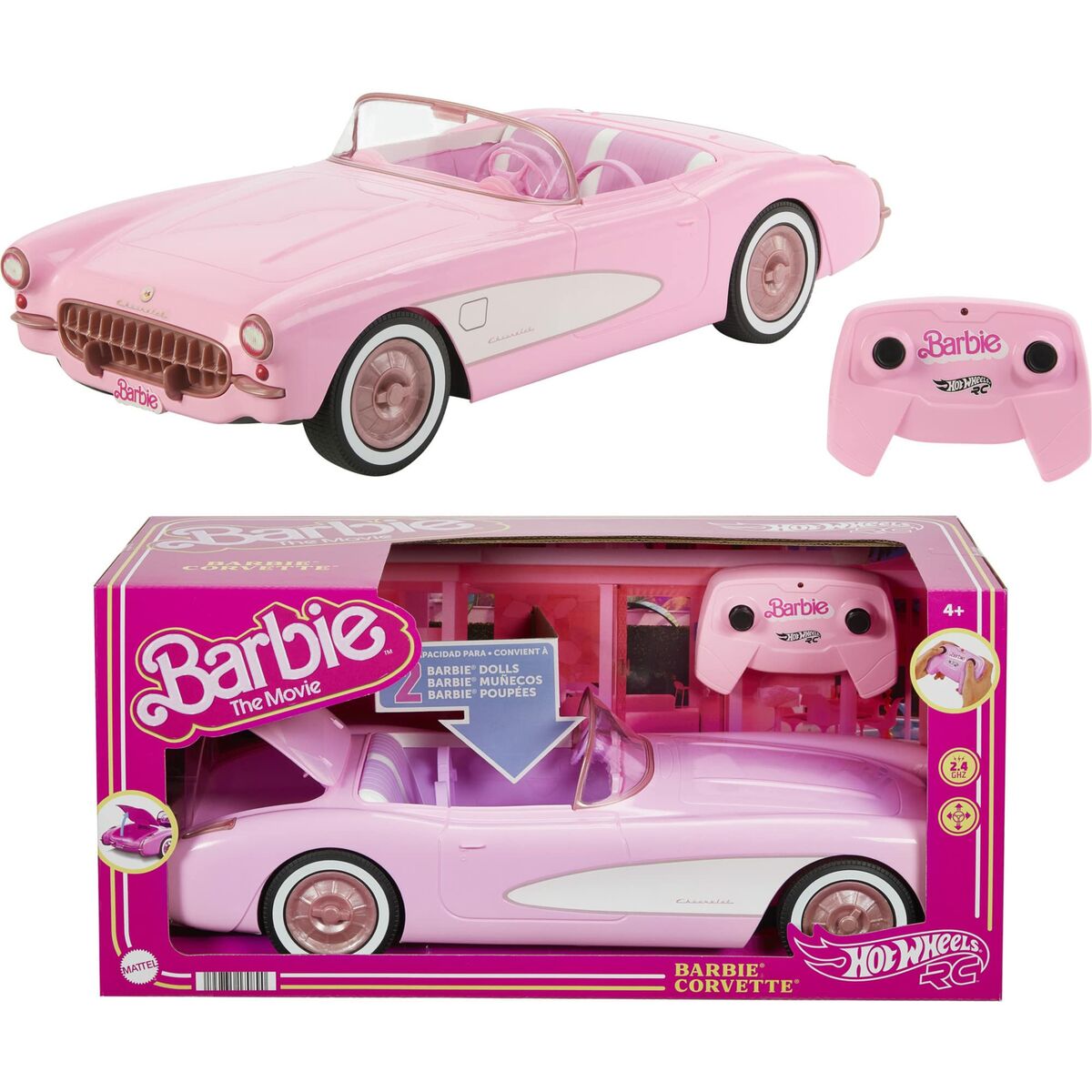 Rotaļu Automašīna Barbie The Movie Hot Wheels RC Corvette