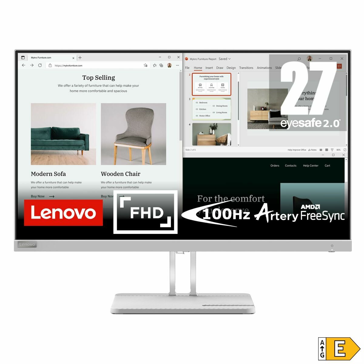Monitors Lenovo L27e-40 Full HD 27" 100 Hz