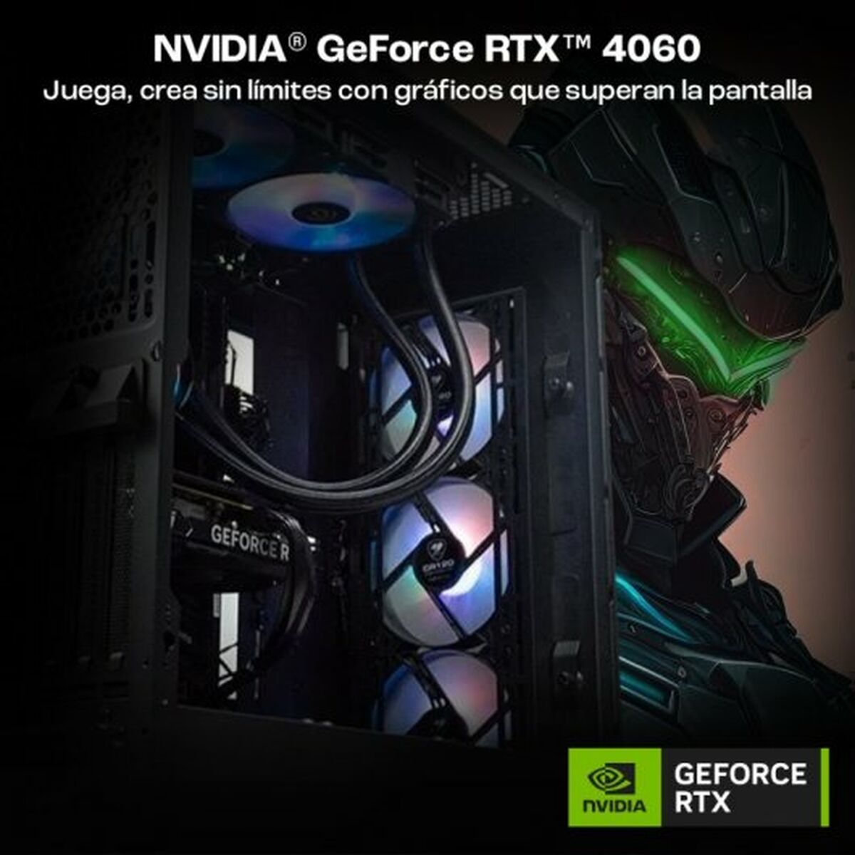 Stacionārais dators PcCom Nvidia Geforce RTX 4060 32 GB RAM 2 TB SSD