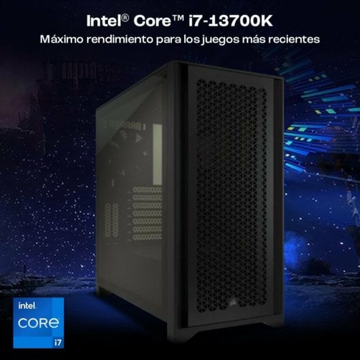 Stacionārais dators PcCom PCC-STD-13700K-4080-BLKW i7-13700K 32 GB RAM 2 TB SSD NVIDIA GeForce RTX 4080
