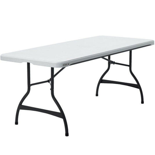 Saliekams galds Lifetime Balts Tērauds Plastmasa 182 x 73,5 x 76 cm
