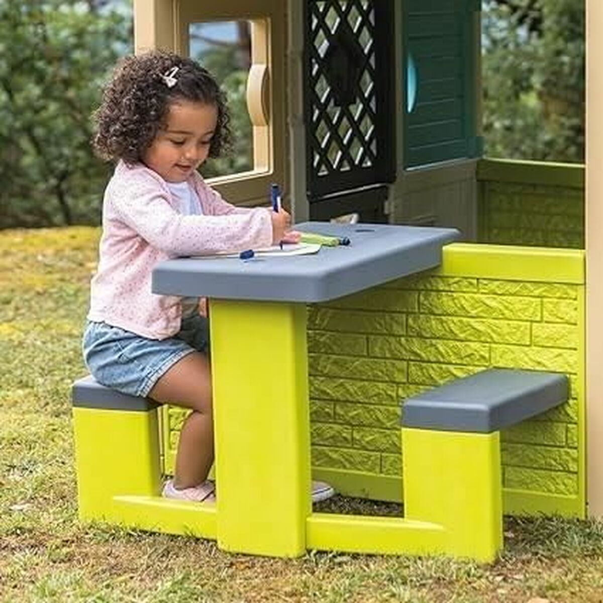 Стол для пикника Smoby 81 x 54 x 49 cm Игровой детский домик Зеленый