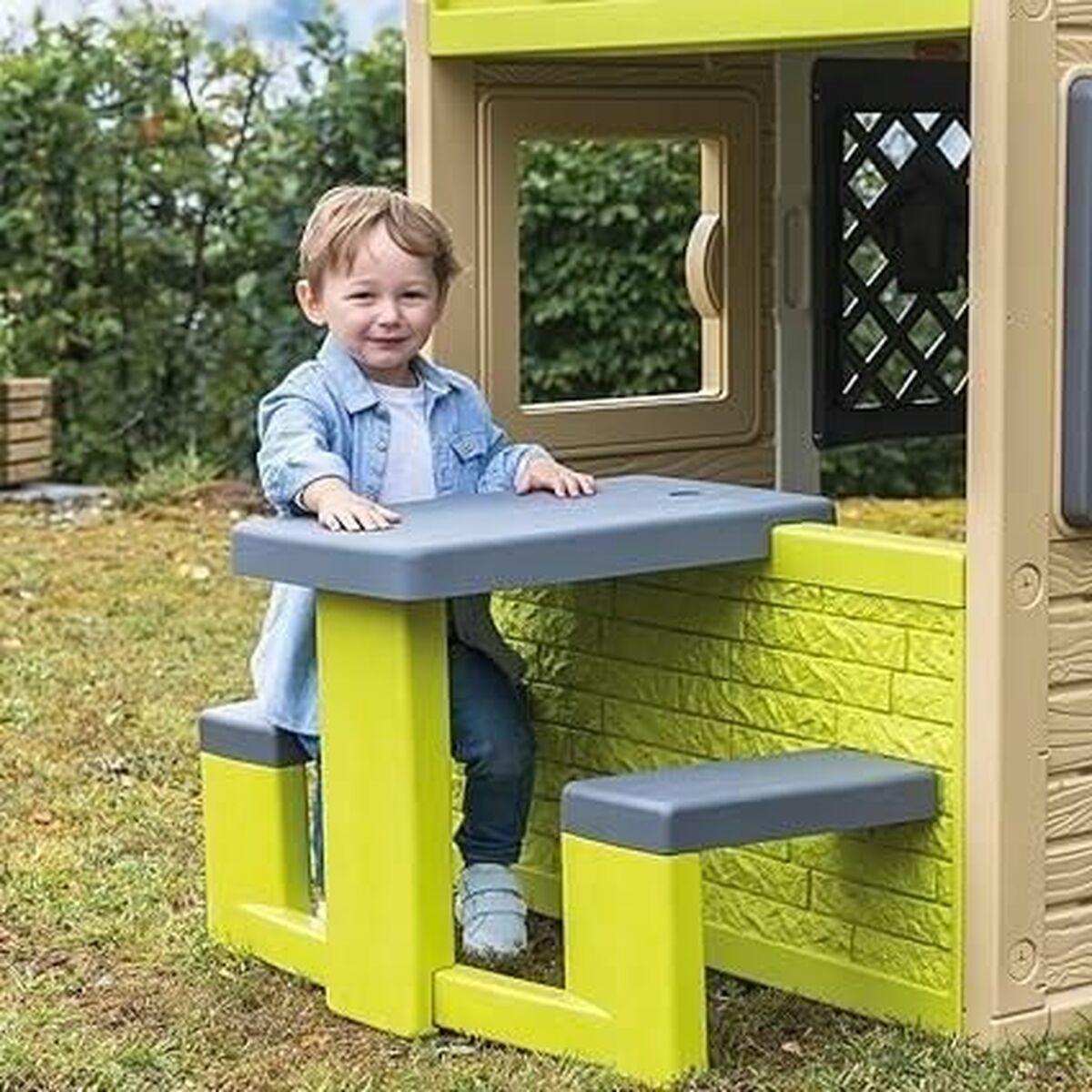 Стол для пикника Smoby 81 x 54 x 49 cm Игровой детский домик Зеленый