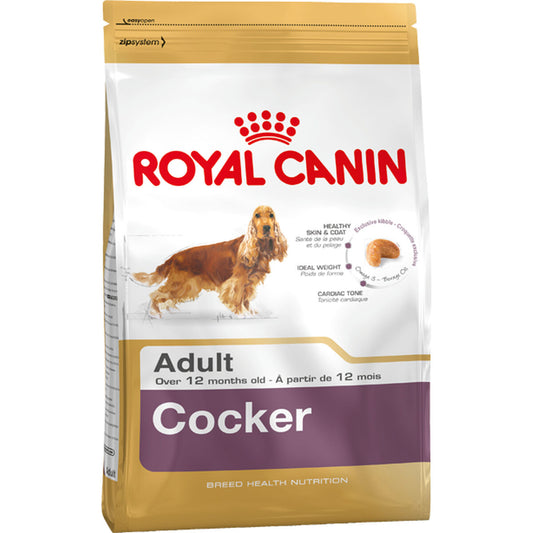 Suņu barība Royal Canin Cocker Adult 12 kg Pieaugušais Kukurūza Putni