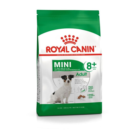Suņu barība Royal Canin Mini Adult 8+ Seniors Dārzeņu Putni 8 kg
