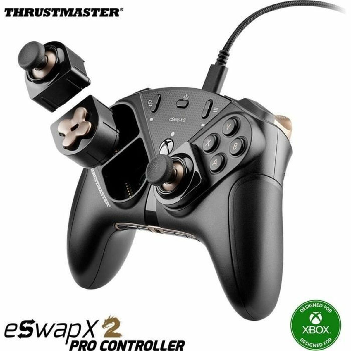 Xbox One Vadāmierīce Thrustmaster Melns