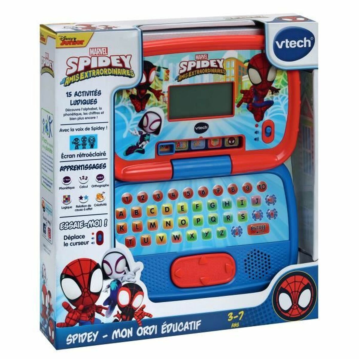 Bērnu rotaļu dators Vtech Spidey - Mon ordi éducatif