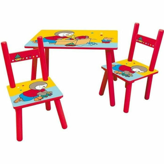 Bērnu galds un krēsls komplekts Fun House T'CHOUPI