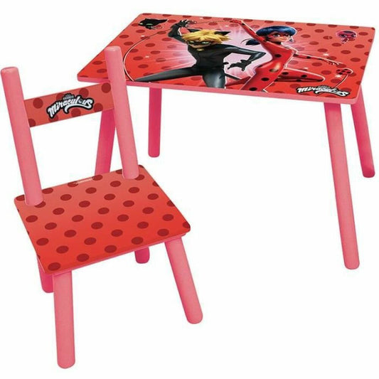 Bērnu galda un krēslu komplekts Fun House Ladybug Bērnu galds