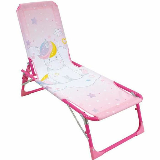 Пляжный шезлонг Fun House Unicorn Deckchair Sun Lounger 112 x 40 x 40 cm Детский Складной