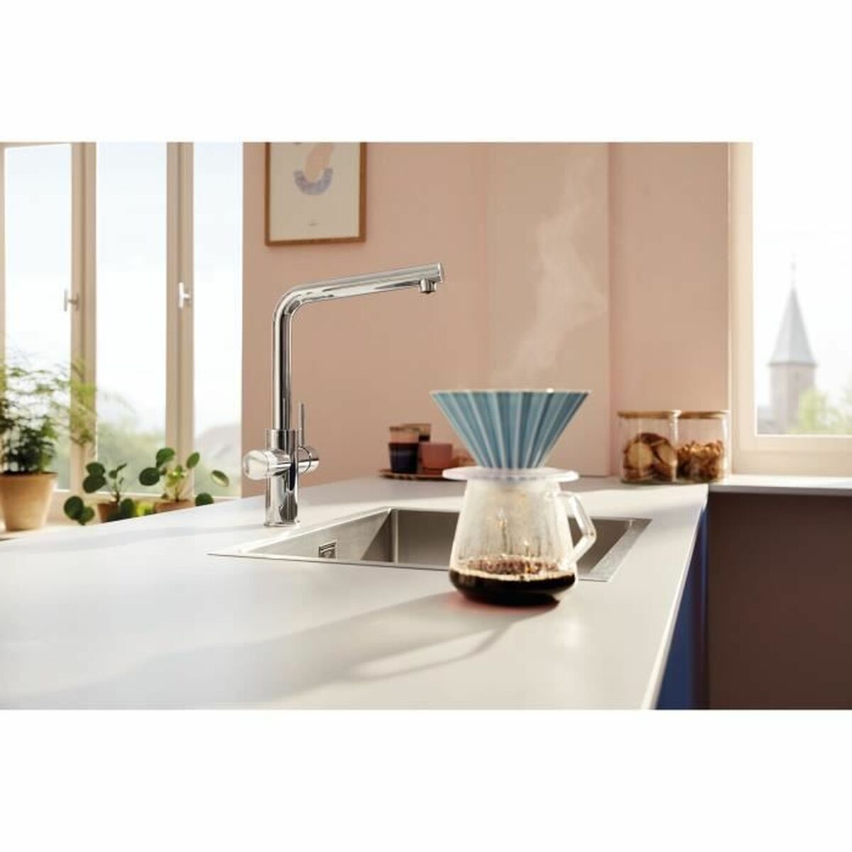 Kitchen Tap Grohe Blue Pure Minta Форма L