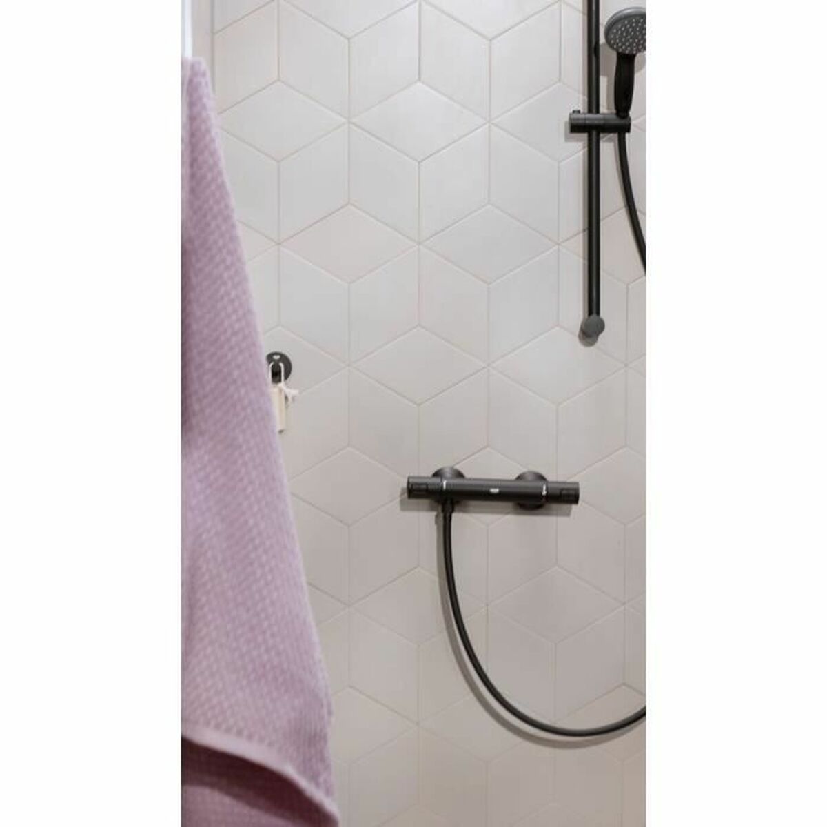 Two-handle Faucet Grohe Precision Start For shower Matte back Metal